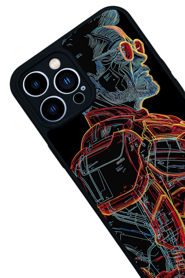iPhone 13 Pro Max Uyumlu Iron Man ( Demir Adam ) Tasarımlı Glossy Premium Kılıf