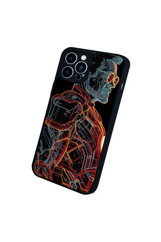 iPhone 13 Pro Max Uyumlu Iron Man ( Demir Adam ) Tasarımlı Glossy Premium Kılıf