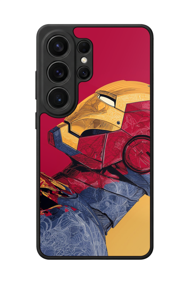 Samsung Galaxy S26 Ultra Uyumlu  Iron Man ( Demir Adam ) Tasarımlı Glossy Premium Kılıf