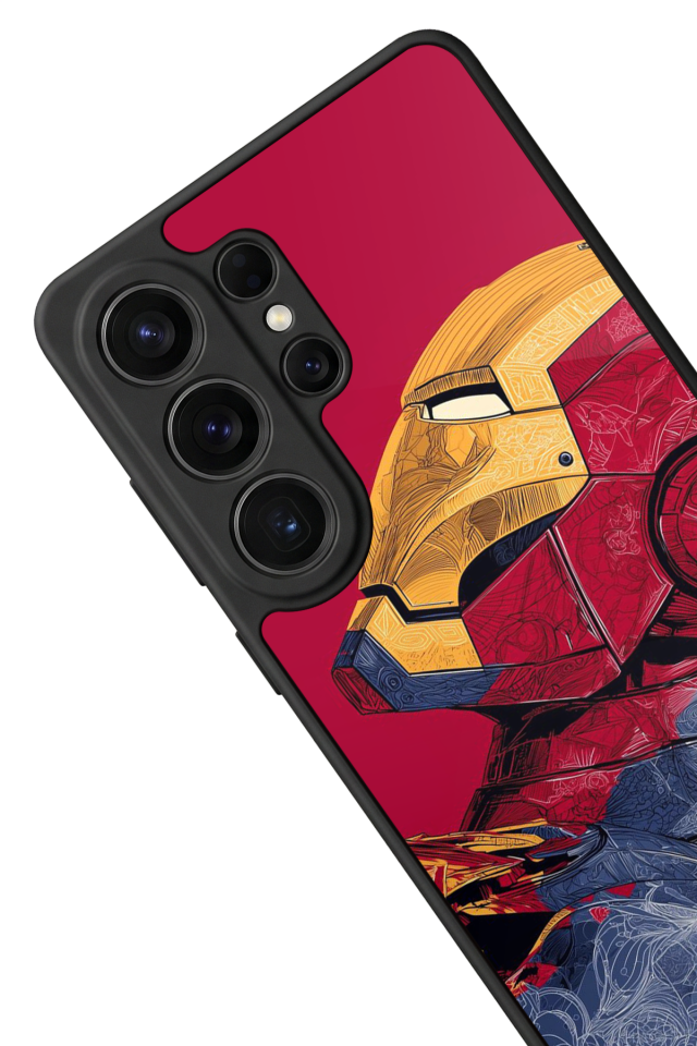 Samsung Galaxy S26 Ultra Uyumlu  Iron Man ( Demir Adam ) Tasarımlı Glossy Premium Kılıf