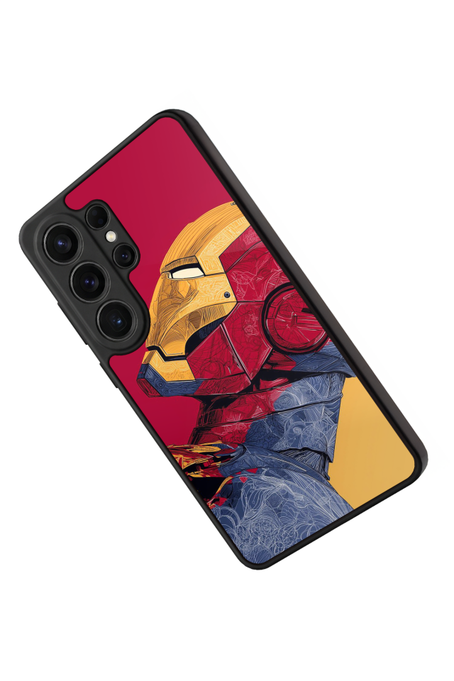 Samsung Galaxy S26 Ultra Uyumlu  Iron Man ( Demir Adam ) Tasarımlı Glossy Premium Kılıf