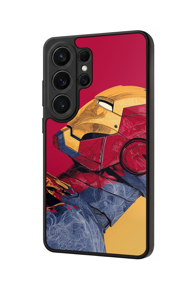 Samsung Galaxy S26 Ultra Uyumlu  Iron Man ( Demir Adam ) Tasarımlı Glossy Premium Kılıf