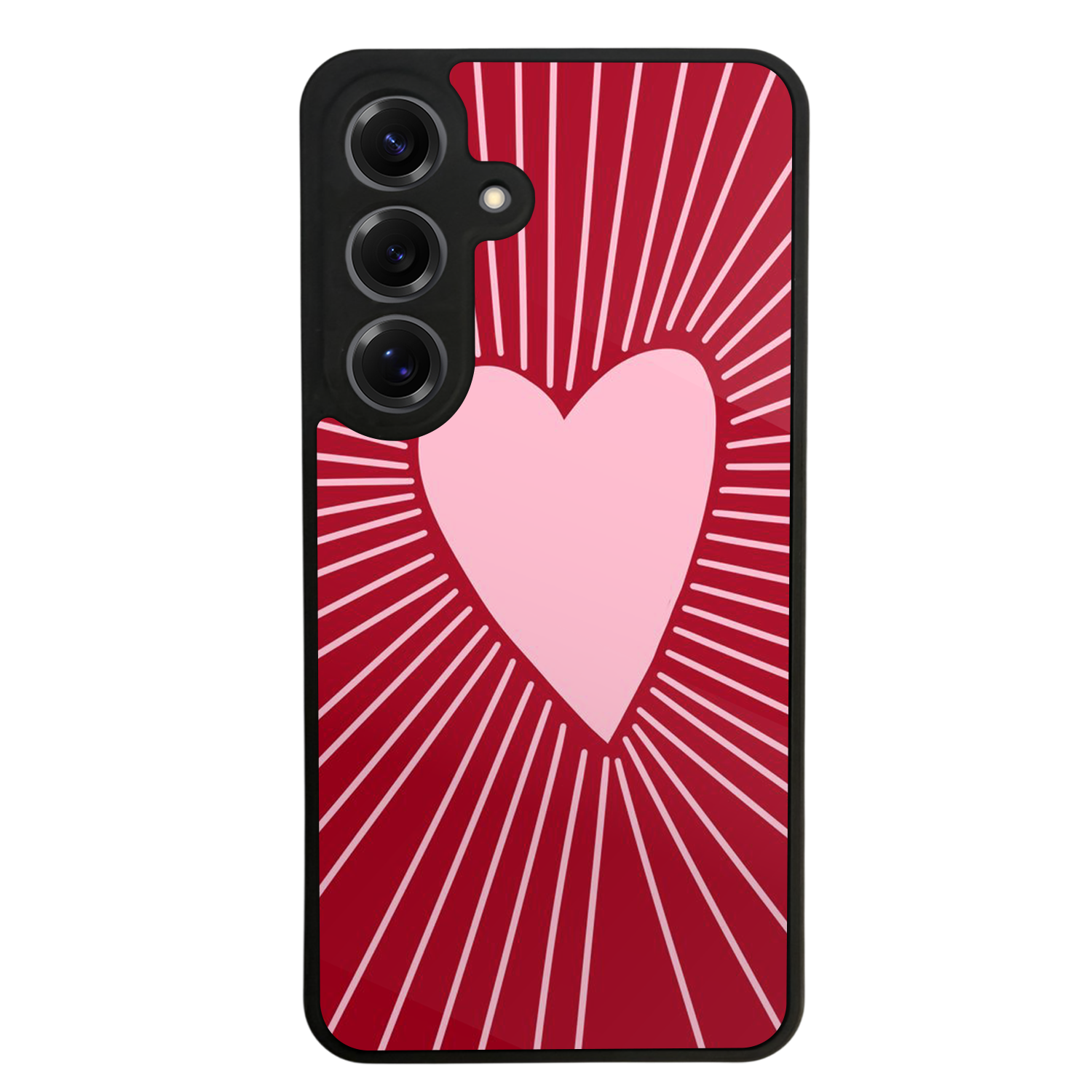 Samsung Galaxy S25 Uyumlu Kalp Love Tasarımlı Glossy Premium Kılıf