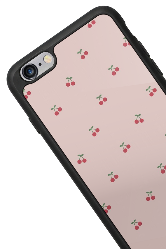iPhone 6 Plus Uyumlu Kiraz Tasarımlı Glossy Premium Kılıf