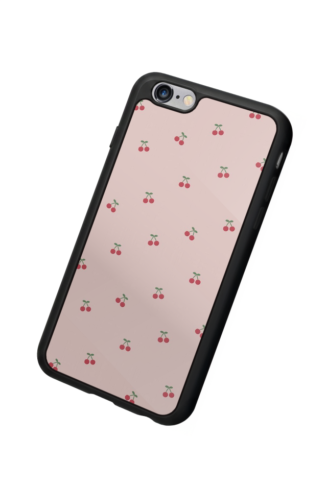 iPhone 6 Plus Uyumlu Kiraz Tasarımlı Glossy Premium Kılıf
