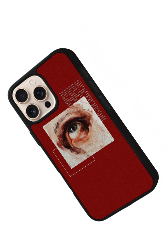 iPhone 14 Pro Uyumlu Kirmizi Tasarımlı Glossy Premium Kılıf