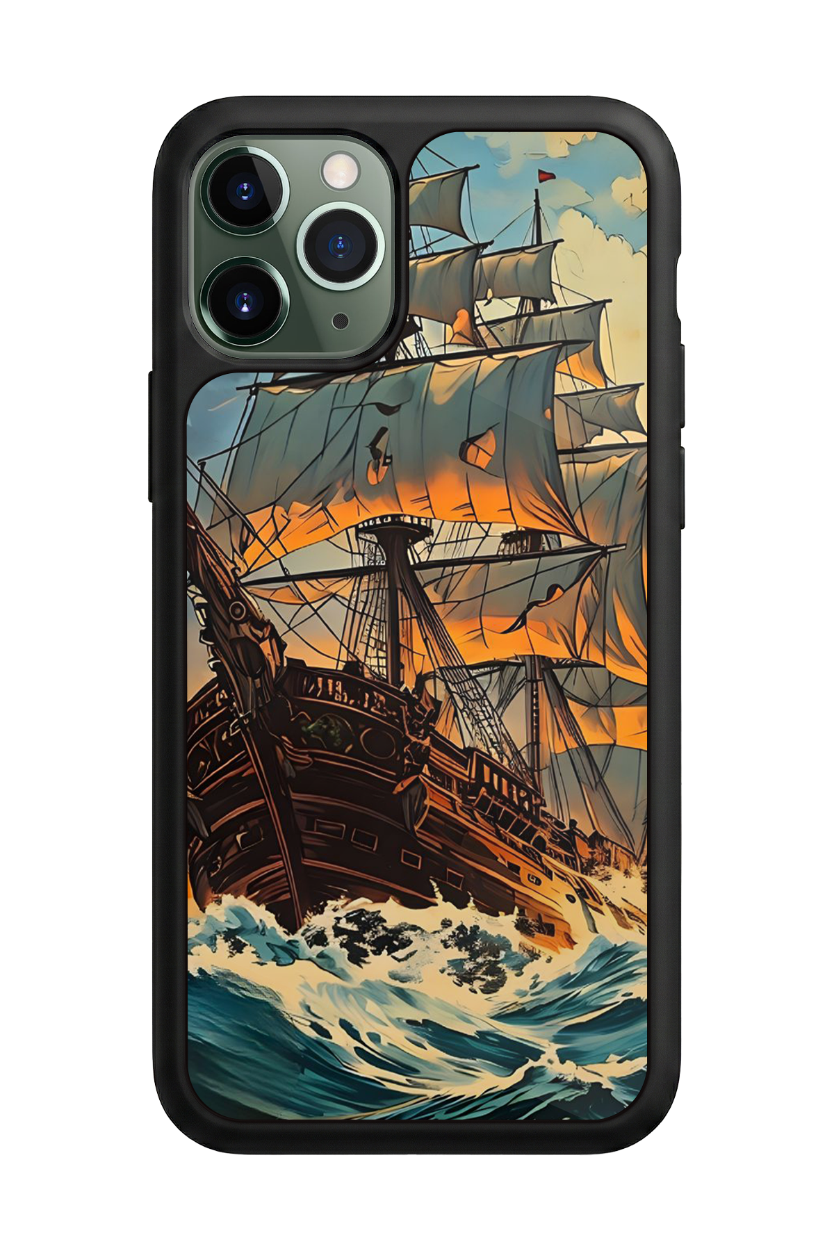 iPhone 11 Pro Uyumlu Korsan Tasarımlı Glossy Premium Kılıf