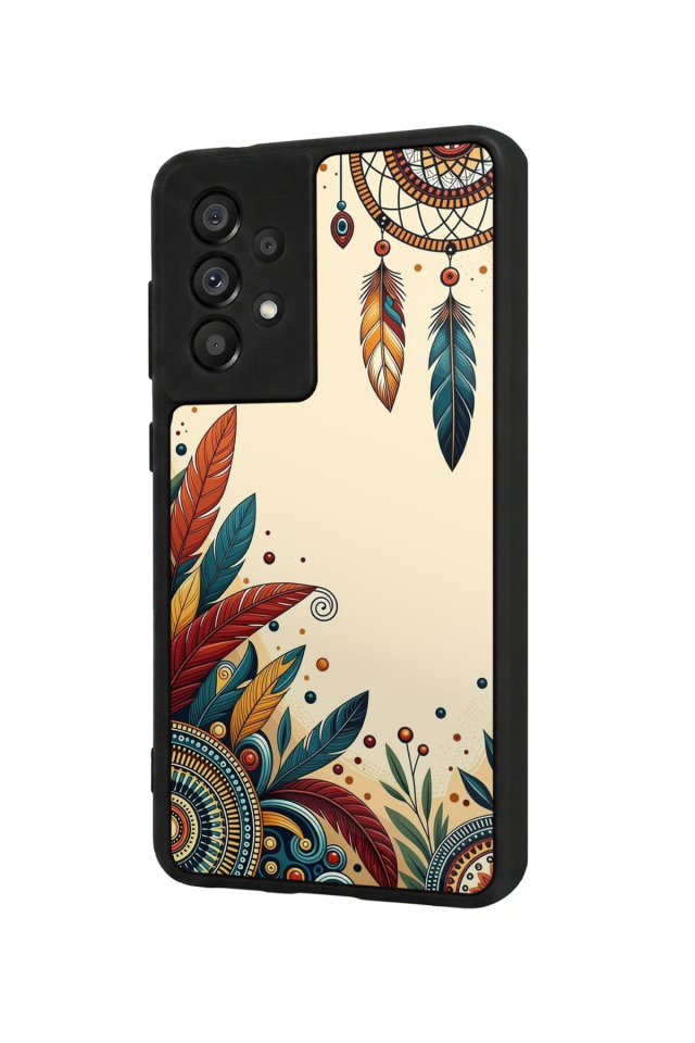 Samsung Galaxy A73 Uyumlu Mandala Tasarımlı Glossy Premium Kılıf