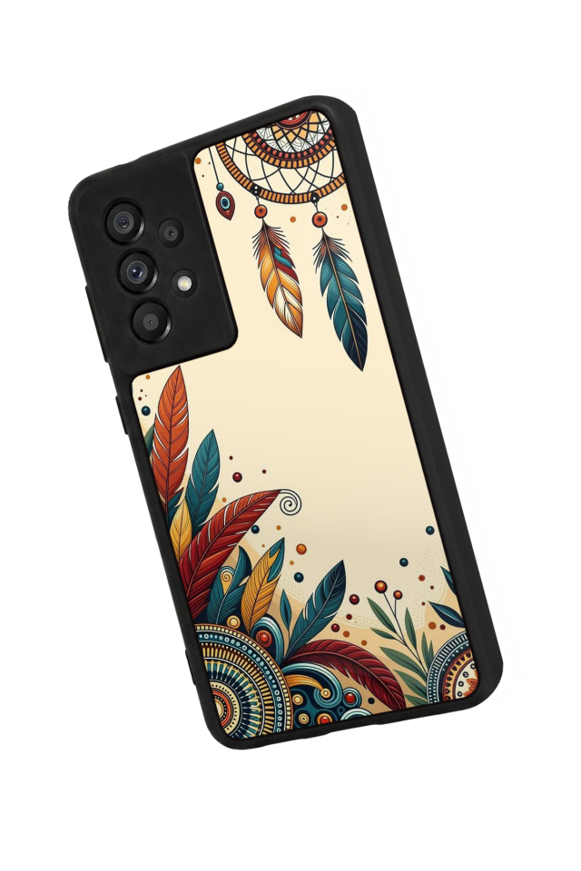 Samsung Galaxy A73 Uyumlu Mandala Tasarımlı Glossy Premium Kılıf