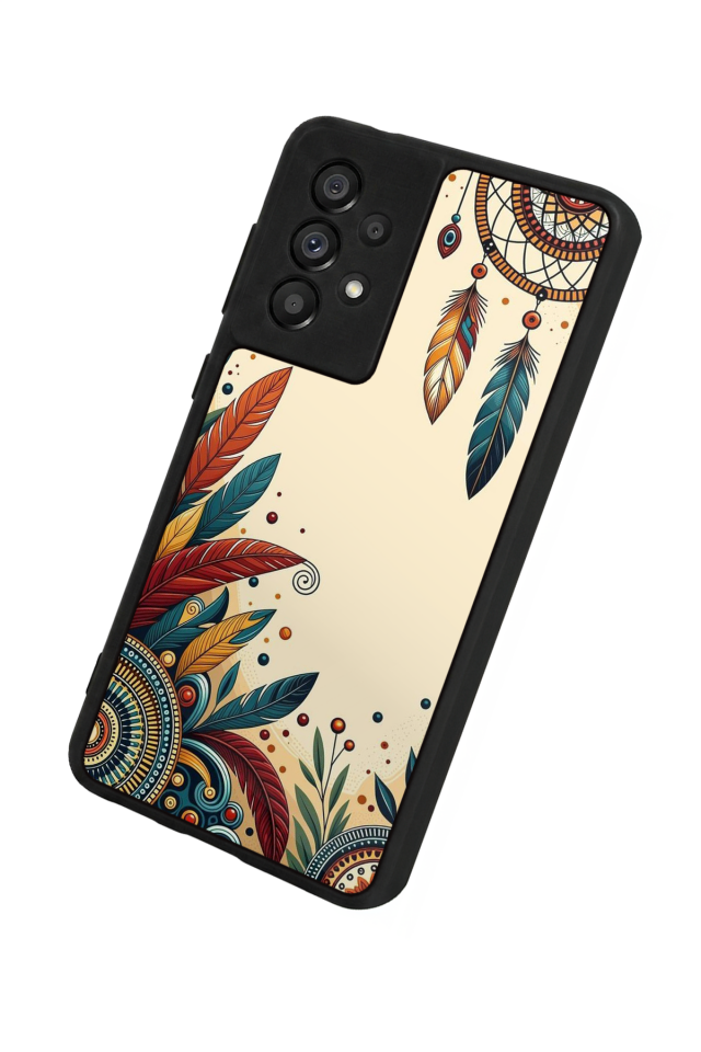 Samsung Galaxy A73 Uyumlu Mandala Tasarımlı Glossy Premium Kılıf