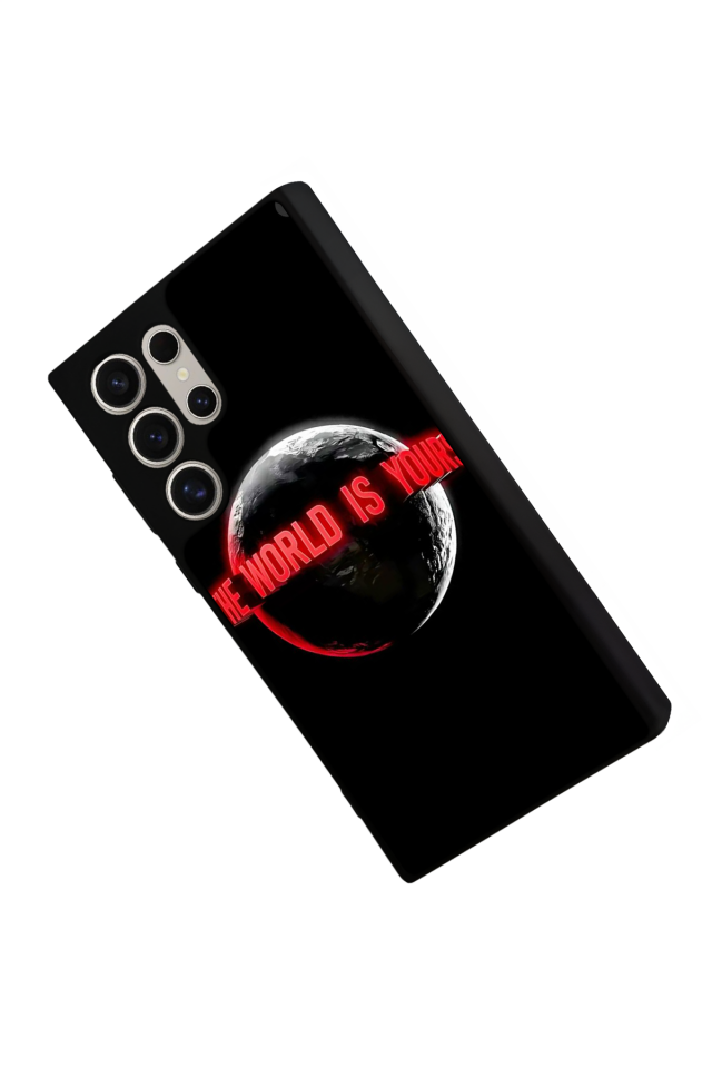 Samsung Galaxy S22 Ultra Uyumlu Scarface Tasarımlı Glossy Premium Kılıf
