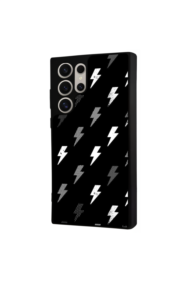 Samsung Galaxy S22 Ultra Uyumlu Simsek Tasarımlı Glossy Premium Kılıf