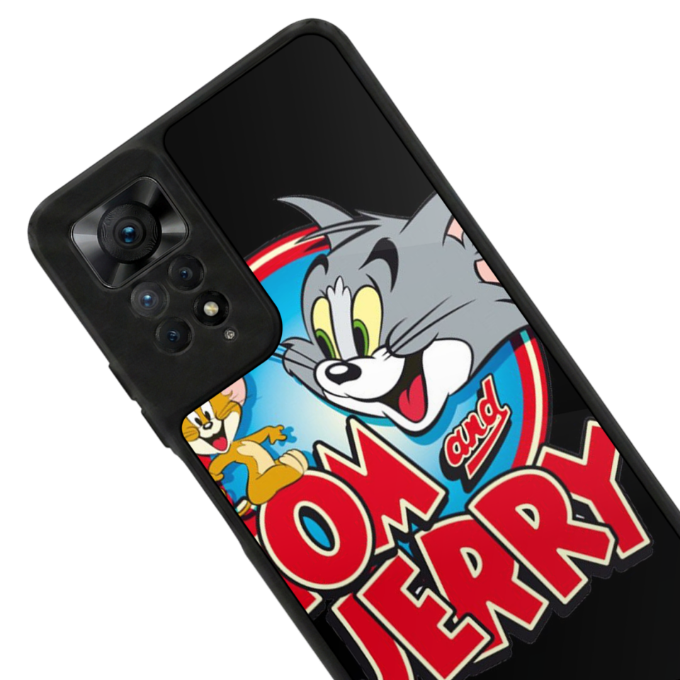 Xiaomi Redmi Note 11 Pro Uyumlu Tom And Jerry Tasarımlı Glossy Premium Kılıf