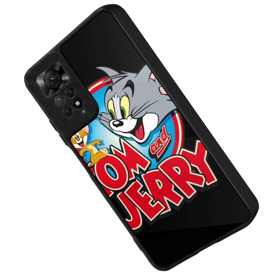 Xiaomi Redmi Note 11 Pro Uyumlu Tom And Jerry Tasarımlı Glossy Premium Kılıf