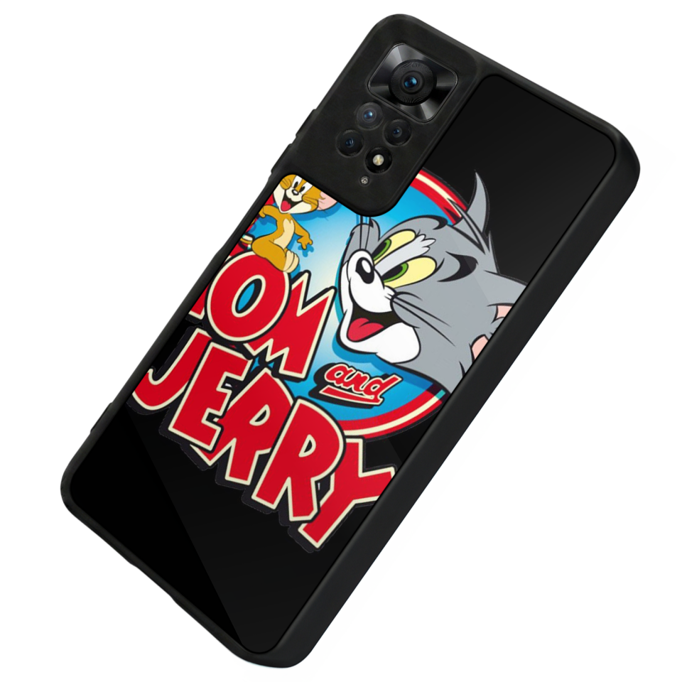 Xiaomi Redmi Note 11 Pro Uyumlu Tom And Jerry Tasarımlı Glossy Premium Kılıf