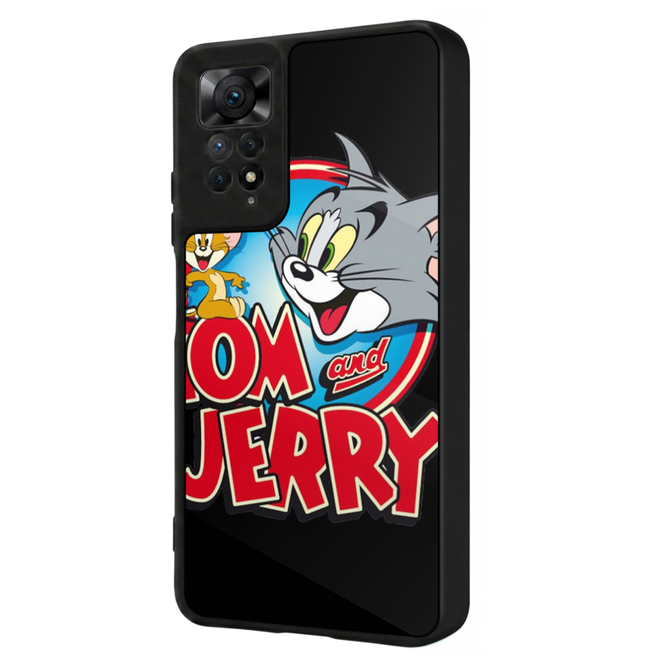 Xiaomi Redmi Note 11 Pro Uyumlu Tom And Jerry Tasarımlı Glossy Premium Kılıf