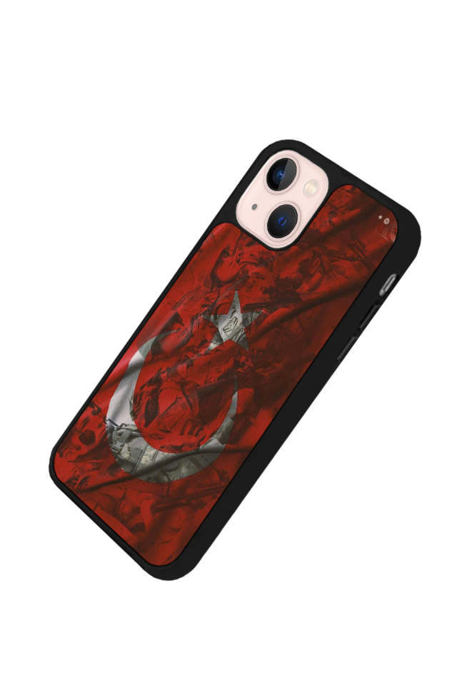 iPhone 13 Mini Uyumlu Türk Bayragi Tasarımlı Glossy Premium Kılıf