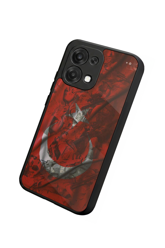 Oppo A6 Pro Uyumlu Türk Bayragi Tasarımlı Glossy Premium Kılıf