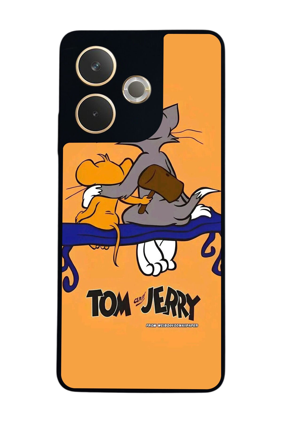 Oppo A5 Pro Uyumlu Tom And Jerry Tasarımlı Glossy Premium Kılıf