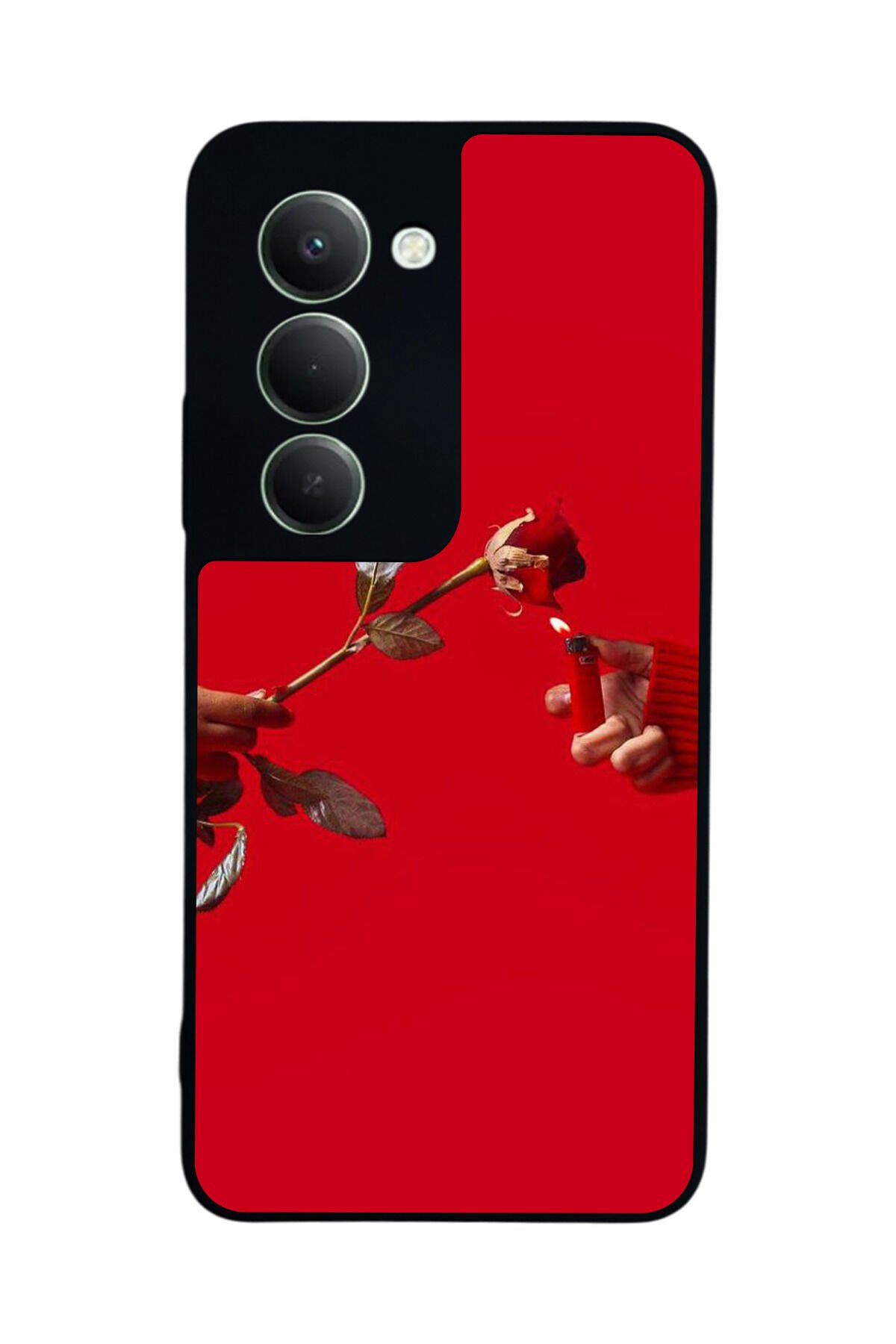 Xiaomi Redmi 15 5G Uyumlu Kirmizi Tasarımlı Glossy Premium Kılıf