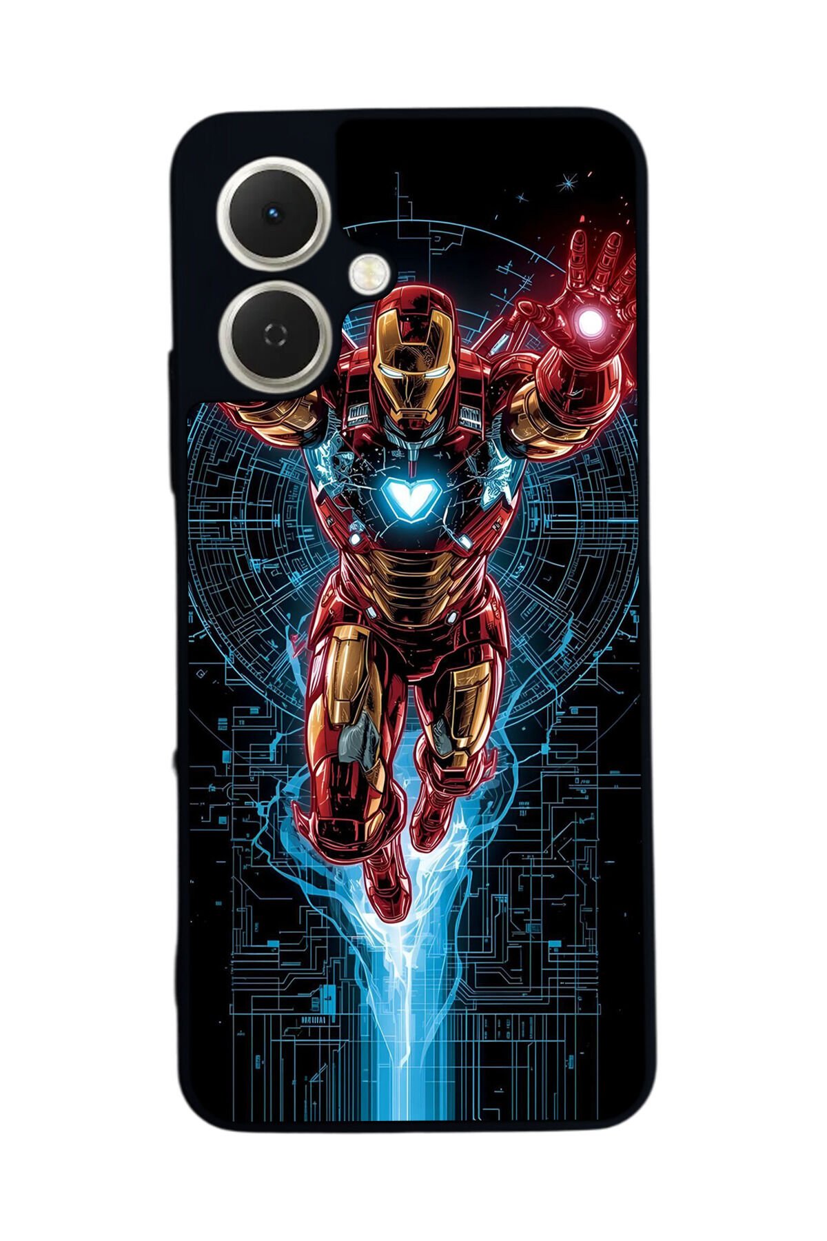 Tecno Spark GO 2 Uyumlu Iron Man ( Demir Adam ) Tasarımlı Glossy Premium Kılıf