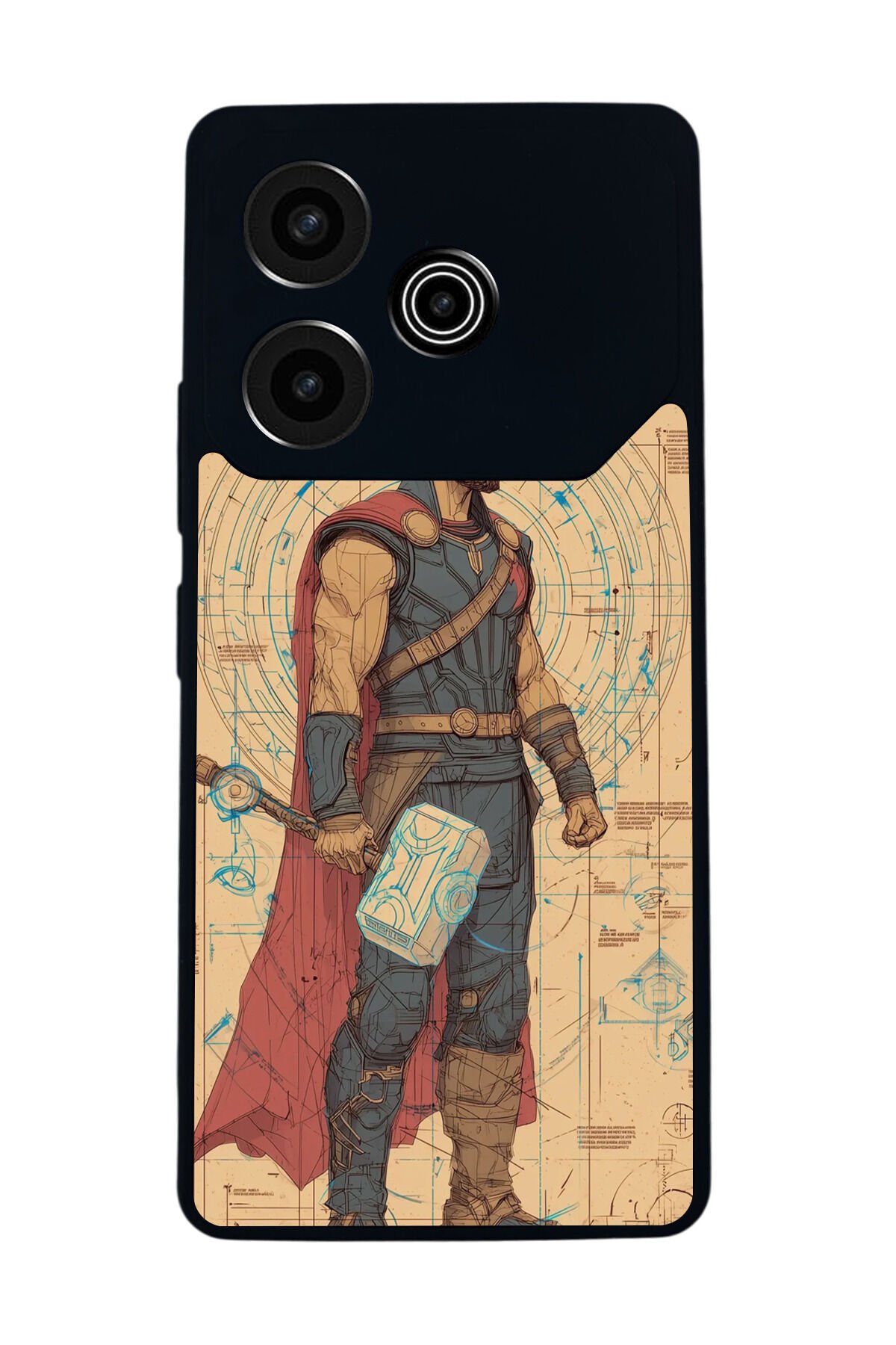 Tecno Pova 6 Uyumlu Thor Tasarımlı Glossy Premium Kılıf