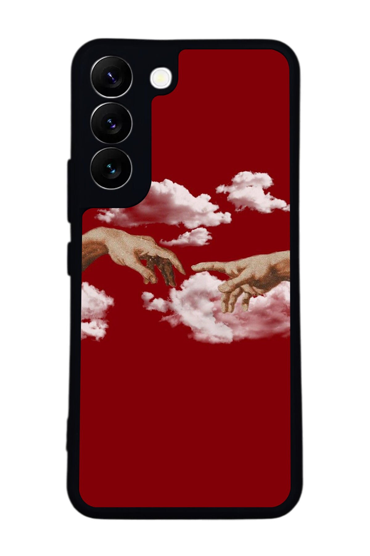 Samsung Galaxy S22 Uyumlu Kirmizi Tasarımlı Glossy Premium Kılıf