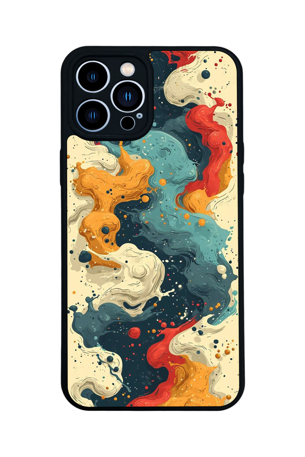 iPhone 12 Pro Max Uyumlu Abstract Tasarımlı Glossy Premium Kılıf