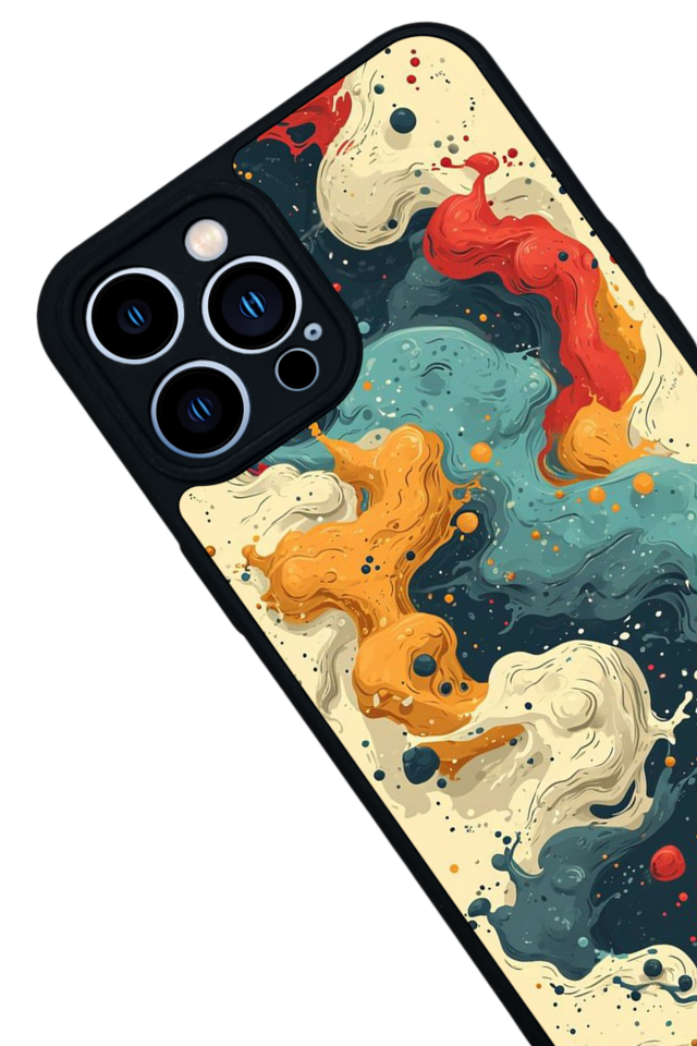 iPhone 12 Pro Max Uyumlu Abstract Tasarımlı Glossy Premium Kılıf