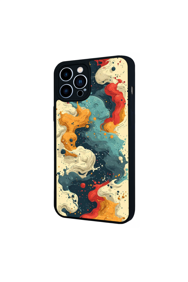 iPhone 12 Pro Max Uyumlu Abstract Tasarımlı Glossy Premium Kılıf