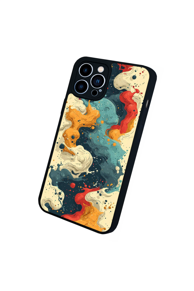 iPhone 12 Pro Max Uyumlu Abstract Tasarımlı Glossy Premium Kılıf