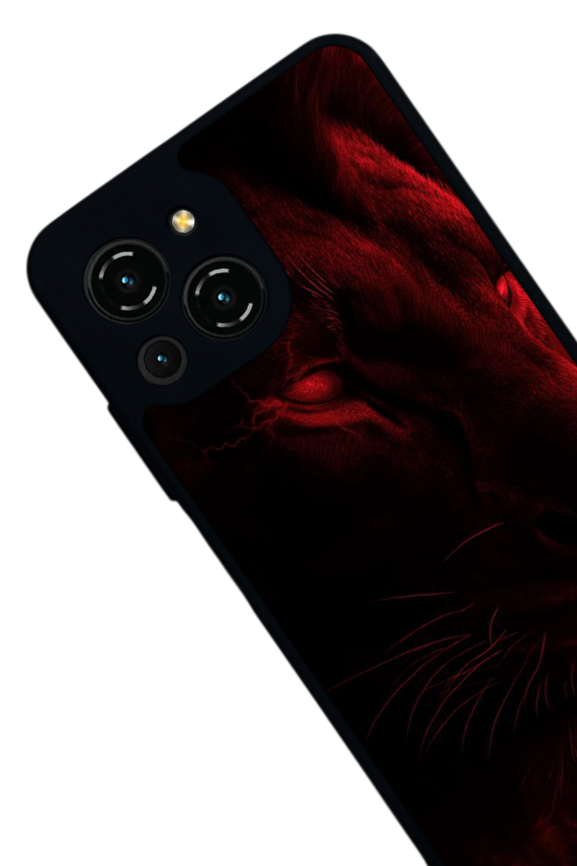 Reeder S23 Pro Max Uyumlu Aslan Tasarımlı Glossy Premium Kılıf