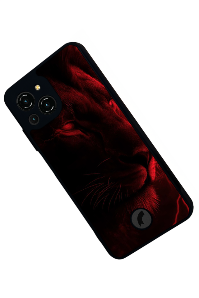 Reeder S23 Pro Max Uyumlu Aslan Tasarımlı Glossy Premium Kılıf