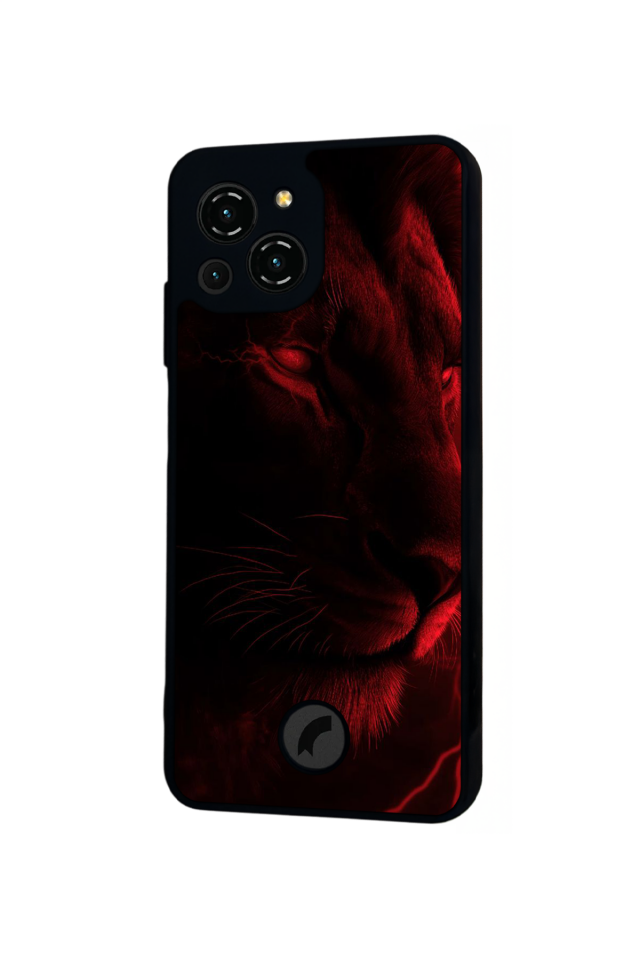 Reeder S23 Pro Max Uyumlu Aslan Tasarımlı Glossy Premium Kılıf