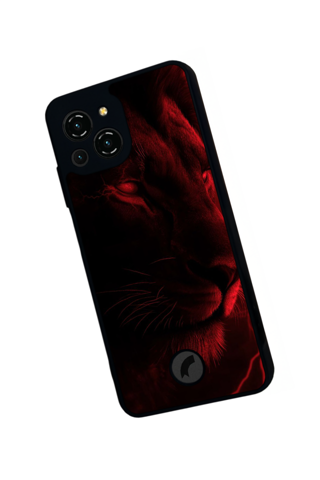 Reeder S23 Pro Max Uyumlu Aslan Tasarımlı Glossy Premium Kılıf