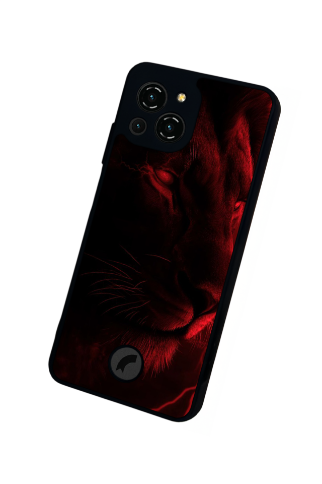 Reeder S23 Pro Max Uyumlu Aslan Tasarımlı Glossy Premium Kılıf
