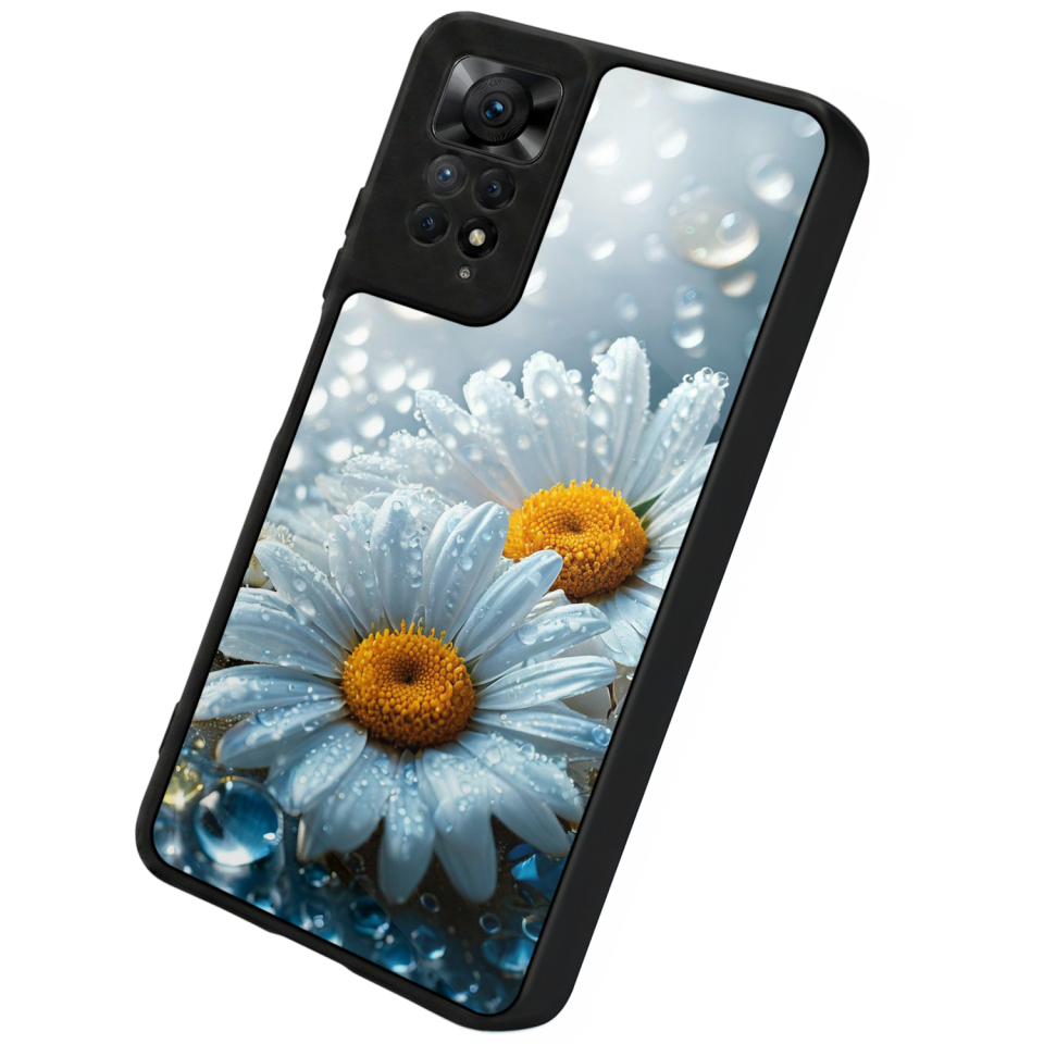 Xiaomi Redmi Note 12 Pro Uyumlu Cicek Tasarımlı Glossy Premium Kılıf
