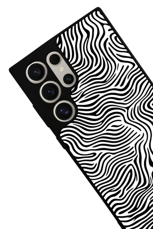 Samsung Galaxy S24 Ultra Uyumlu Çizgi Sanatı Tasarımlı Glossy Premium Kılıf