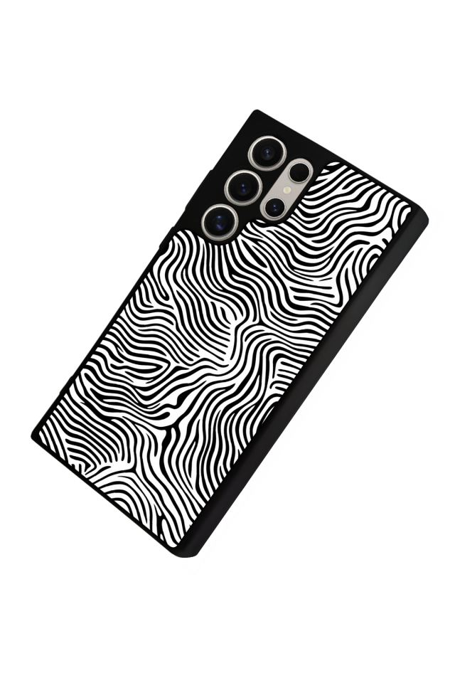 Samsung Galaxy S24 Ultra Uyumlu Çizgi Sanatı Tasarımlı Glossy Premium Kılıf