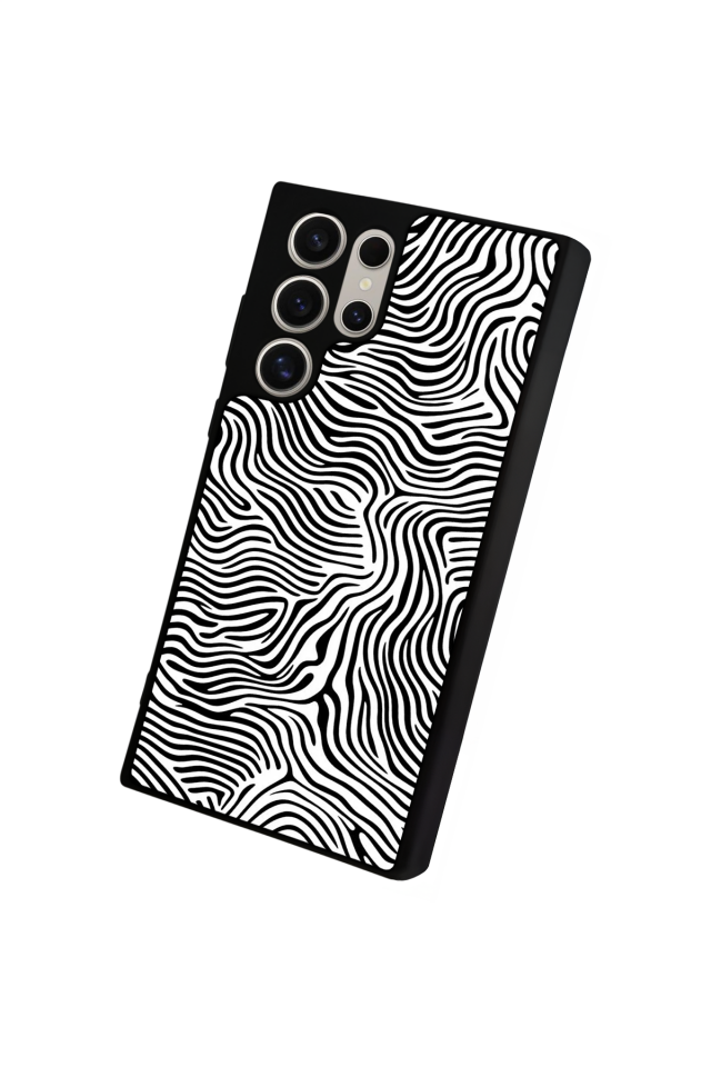 Samsung Galaxy S24 Ultra Uyumlu Çizgi Sanatı Tasarımlı Glossy Premium Kılıf