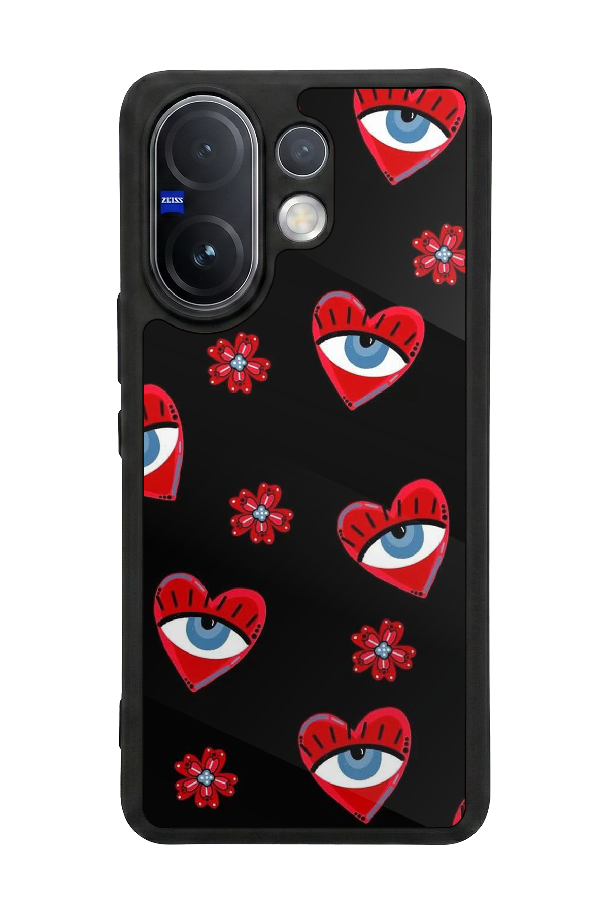 Vivo V60 Uyumlu Göz Tasarımlı Glossy Premium Kılıf
