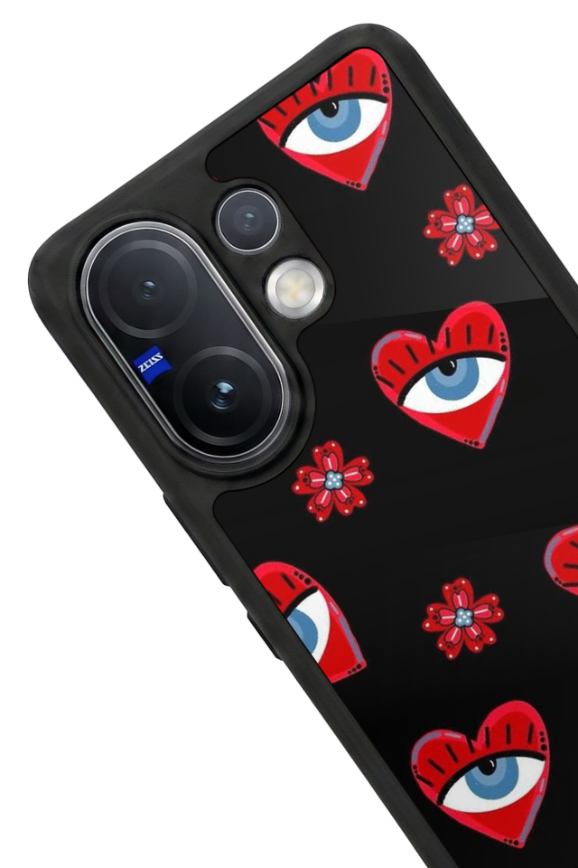 Vivo V60 Uyumlu Göz Tasarımlı Glossy Premium Kılıf