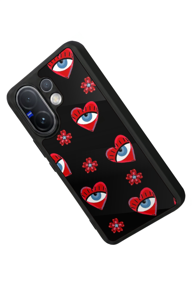 Vivo V60 Uyumlu Göz Tasarımlı Glossy Premium Kılıf