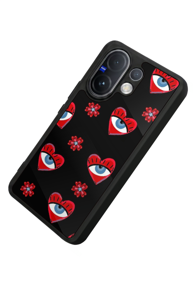 Vivo V60 Uyumlu Göz Tasarımlı Glossy Premium Kılıf