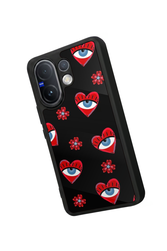 Vivo V60 Uyumlu Göz Tasarımlı Glossy Premium Kılıf