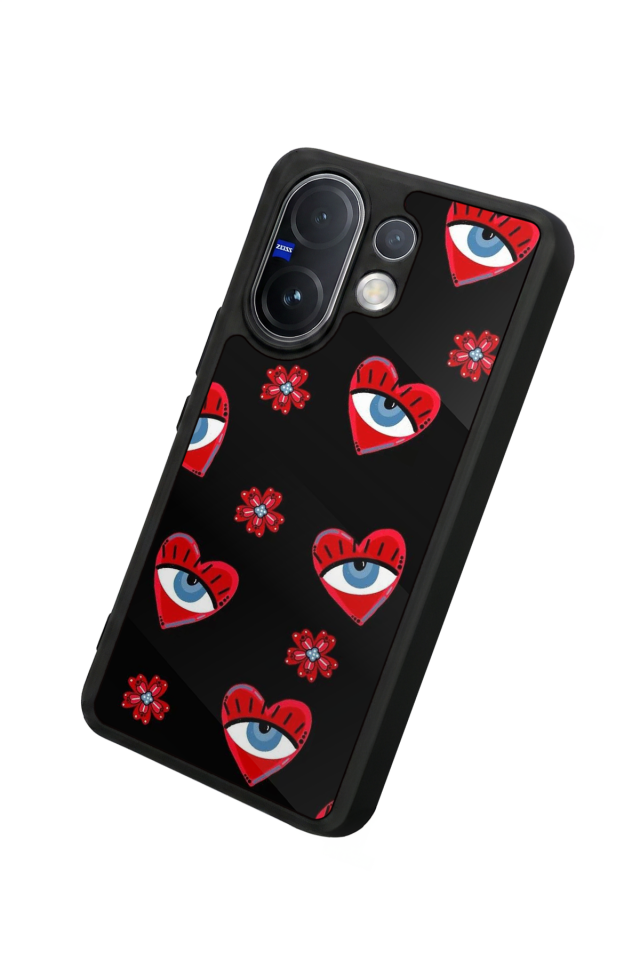 Vivo V60 Uyumlu Göz Tasarımlı Glossy Premium Kılıf