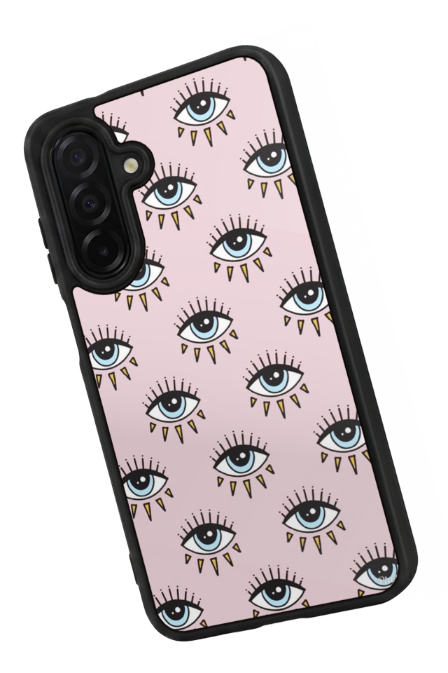 Samsung Galaxy A56 Uyumlu Göz Tasarımlı Glossy Premium Kılıf