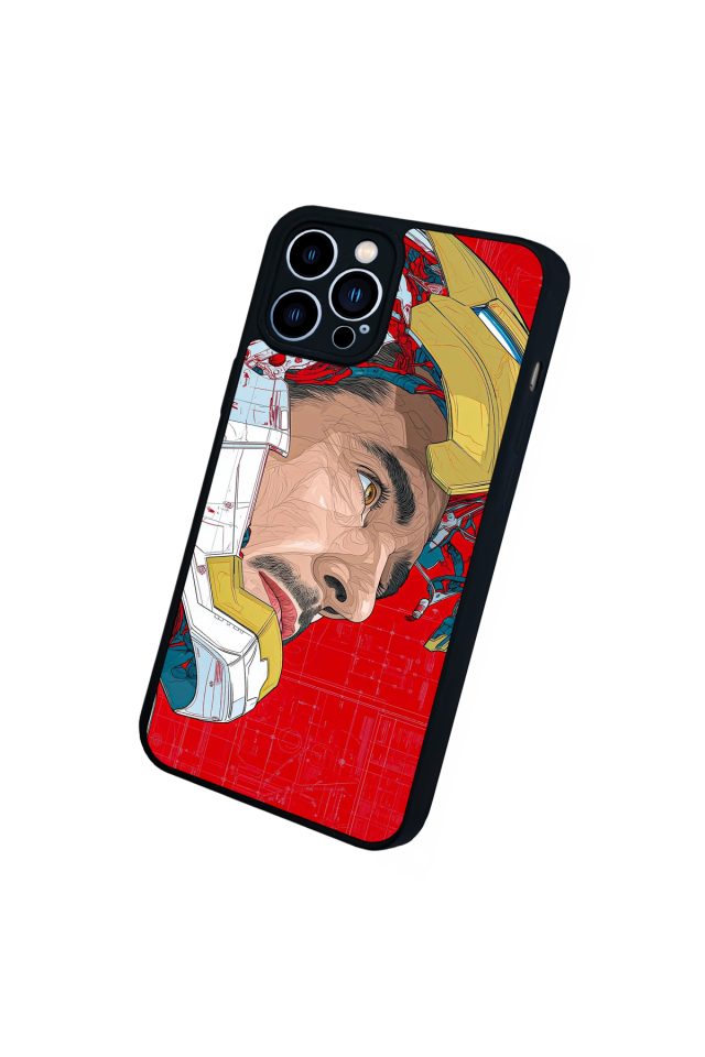 iPhone 13 Pro Max Uyumlu Iron Man ( Demir Adam ) Tasarımlı Glossy Premium Kılıf