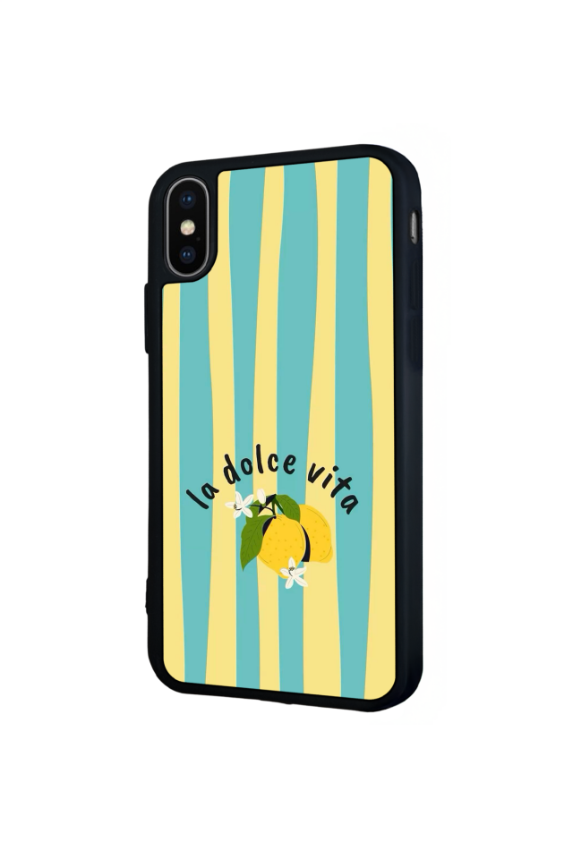 iPhone XS Max Uyumlu Limon Tasarımlı Glossy Premium Kılıf