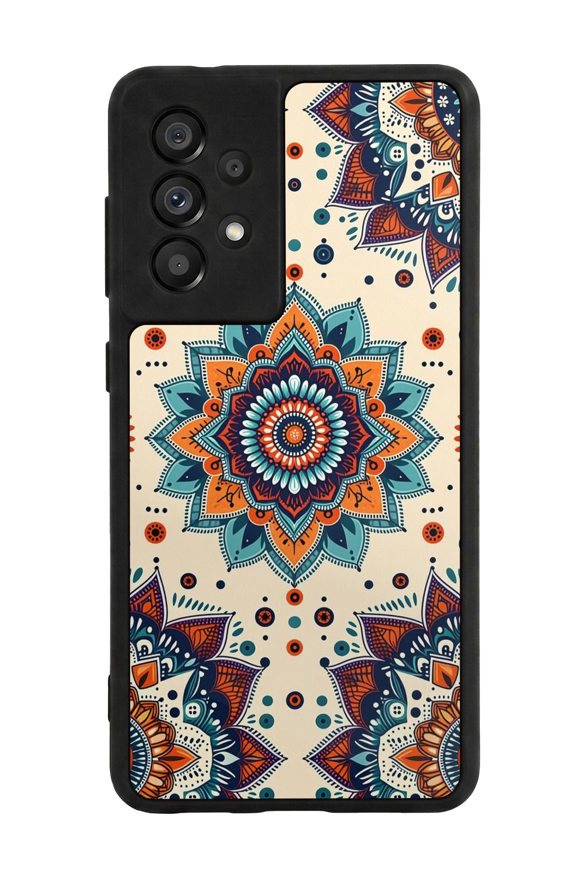 Samsung Galaxy A73 Uyumlu Mandaal Tasarımlı Glossy Premium Kılıf